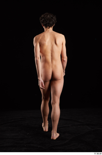 Pablo  1 back view kneeling nude walking whole body…